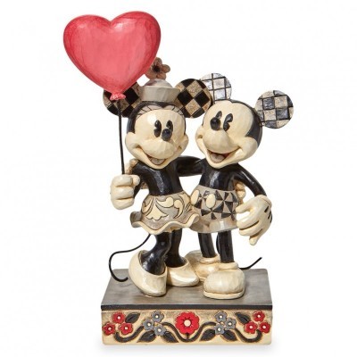 Mickey and Minnie Mouse Romantic Figurine by Jim Shore - Love Is in the Air