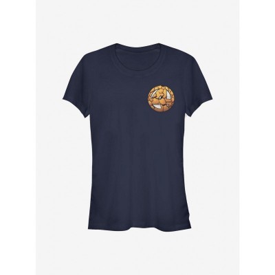 Marvel Girls Fantastic Four Thing Logo T-Shirt - Blue