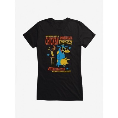 Cartoon Network Cow & Chicken Junior's Comfortable Cotton T-Shirt