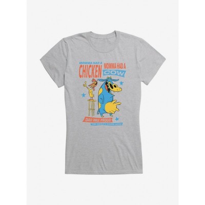 Cartoon Network Cow & Chicken Junior's Comfortable Cotton T-Shirt