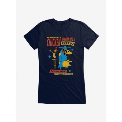 Cartoon Network Cow & Chicken Junior's Comfortable Cotton T-Shirt