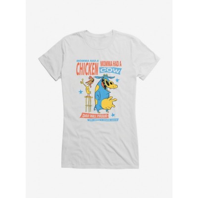 Cartoon Network Cow & Chicken Junior's Comfortable Cotton T-Shirt