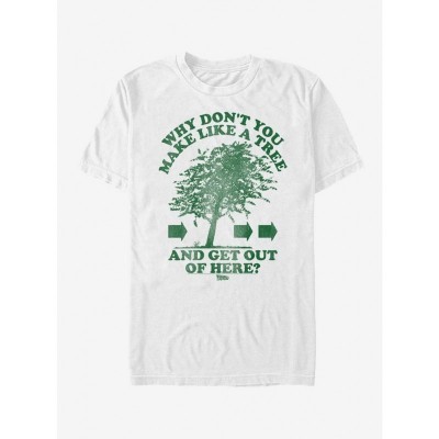 Back to the Future Inspired Make Like a Tree Men's T-Shirt - White