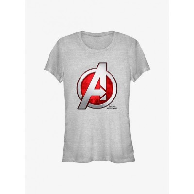 Marvel Girls Multiverse Madness T-Shirt - Grey Avengers Logo