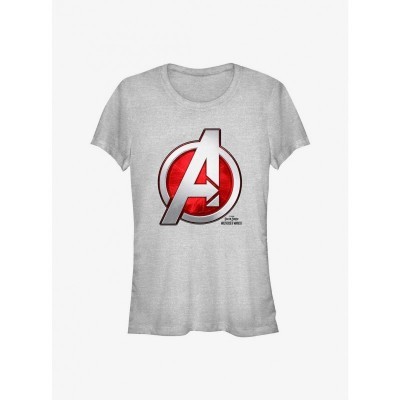 Marvel Girls Multiverse Madness T-Shirt - Grey Avengers Logo