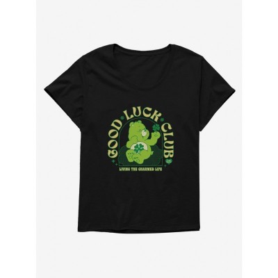Care Bears Good Luck Club Plus Size Scoop Neck Tee for Girls - Black