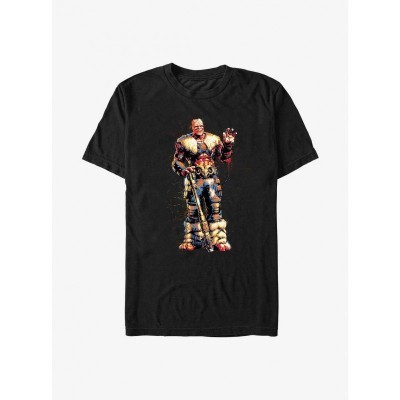 Marvel Thor Love And Thunder Art Splatter Cotton T-Shirt - Men's Black