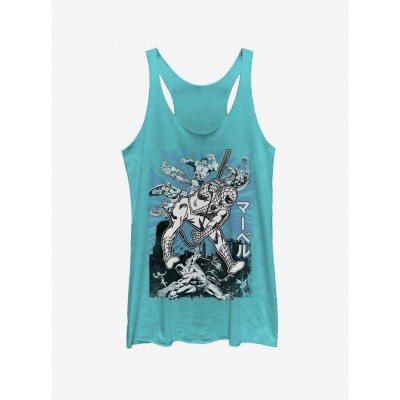 Marvel Avengers Spider-Man Graphic Tank Top for Girls - Blue