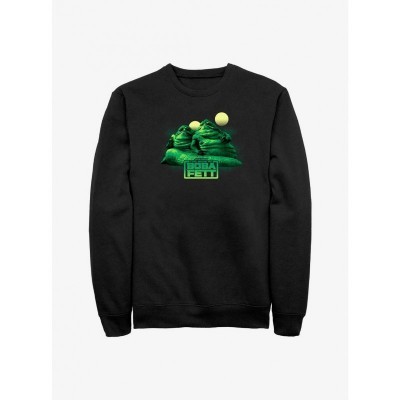 Star Wars The Book of Boba Fett Twins Hutt Crewneck Sweatshirt - Men's Black