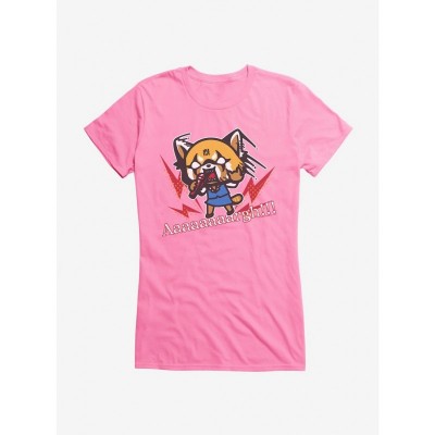 Aggretsuko Metal Raging Girls Junior T-Shirt