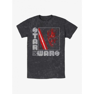 Star Wars Darth Maul Mineral Washed T-Shirt - Unisex Black