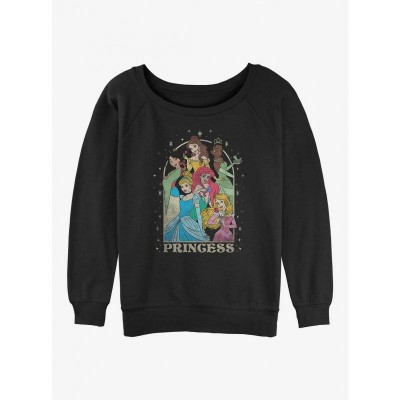 Disney Princess Arch Lightweight Sweatshirt for Girls - Black