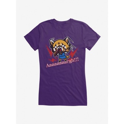 Aggretsuko Metal Raging Girls Junior T-Shirt