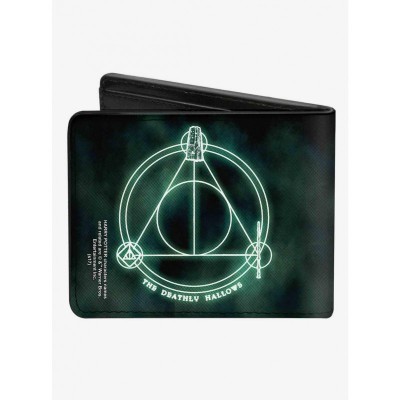 Harry Potter Deathly Hallows Inspired Bifold Wallet for Men