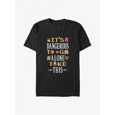 Zelda Big & Tall T-Shirt - Unisex Men's Roomy Fit - Black