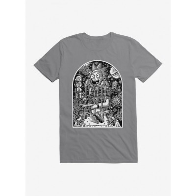 Rick and Morty Temple of Rick Official T-Shirt by Brian R.