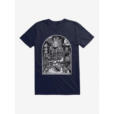 Rick and Morty Temple of Rick Official T-Shirt by Brian R.