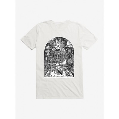 Rick and Morty Temple of Rick Official T-Shirt by Brian R.
