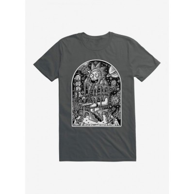 Rick and Morty Temple of Rick Official T-Shirt by Brian R.