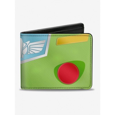 Disney Pixar Toy Story Buzz Lightyear Premium Chest Buttons Wallet for Men