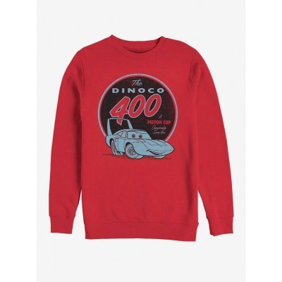 Disney Pixar The Champ Cars Red Crewneck Sweatshirt for Men
