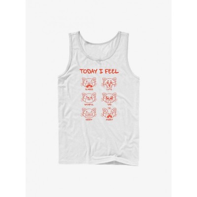 Disney Pixar Turning Red I Feel Men's Tank Top - White