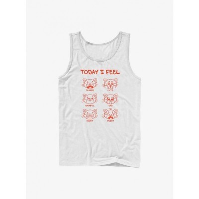 Disney Pixar Turning Red I Feel Men's Tank Top - White