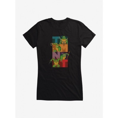 Teenage Mutant Ninja Turtles Action Figures Print Girls T-Shirt