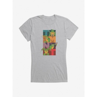 Teenage Mutant Ninja Turtles Action Figures Print Girls T-Shirt