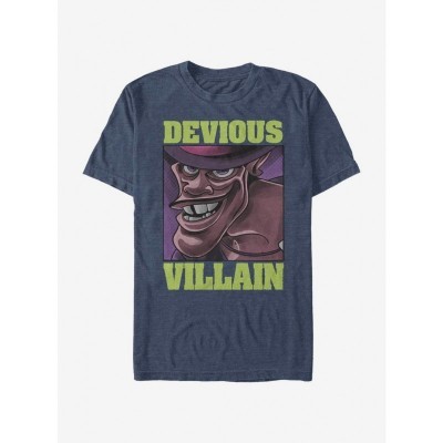 Disney Devious Facilier T-Shirt - Lightweight Men's Blue Tee
