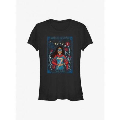 Marvel Ms. Marvel Graphic Tee for Girls - Black