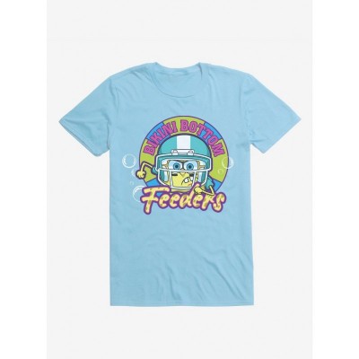 SpongeBob SquarePants 90s Badge Feeder T-Shirt - Men's Blue