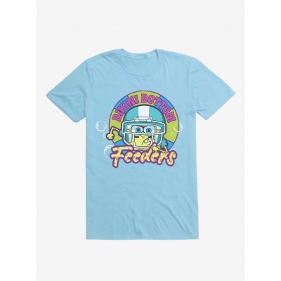 SpongeBob SquarePants 90s Badge Feeder T-Shirt - Men's Blue
