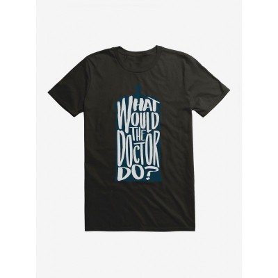 Doctor Who Inspired "What Would The Doctor Do" Lightweight Men's Cotton T-Shirt