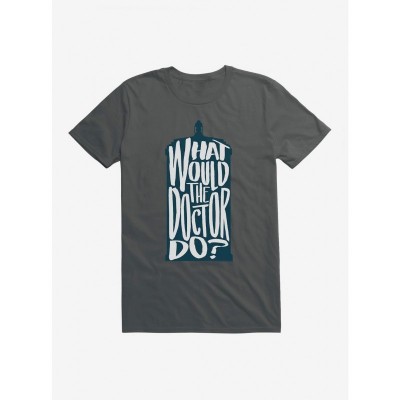 Doctor Who Inspired "What Would The Doctor Do" Lightweight Men's Cotton T-Shirt