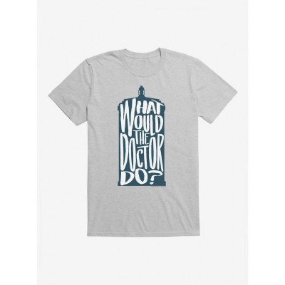 Doctor Who Inspired "What Would The Doctor Do" Lightweight Men's Cotton T-Shirt