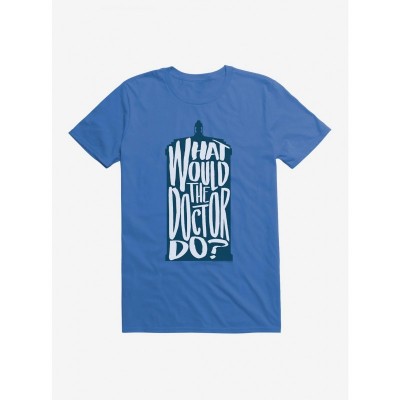 Doctor Who Inspired "What Would The Doctor Do" Lightweight Men's Cotton T-Shirt