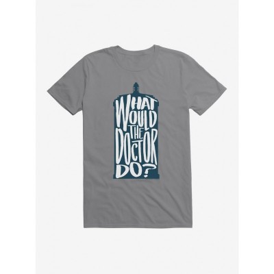 Doctor Who Inspired "What Would The Doctor Do" Lightweight Men's Cotton T-Shirt