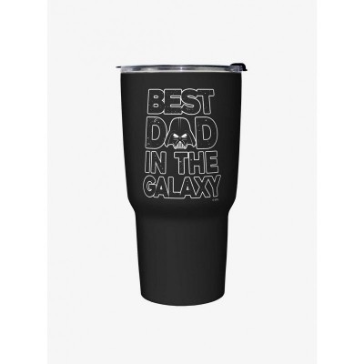 Star Wars Galaxy Dad Insulated Black Travel Mug for Men