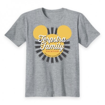 Kids' Customizable Walt Disney World Mickey Mouse Sunburst Family Vacation T-Shirt