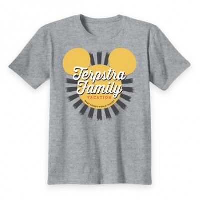 Kids' Customizable Walt Disney World Mickey Mouse Sunburst Family Vacation T-Shirt
