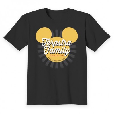 Kids' Customizable Walt Disney World Mickey Mouse Sunburst Family Vacation T-Shirt