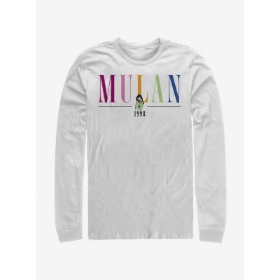 Disney Mulan Vibrant Long-Sleeve T-Shirt - White for Men