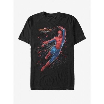 Marvel's Spider-Man Far From Home Black Travel Spidey T-Shirt for Men