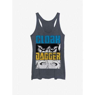 Marvel Girls Tank Top with Cloak Dagger Pattern - Blue