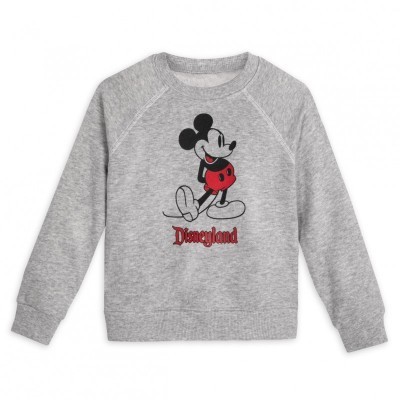 Mickey Mouse Vintage Gray Sweatshirt for Kids – Disneyland Collection
