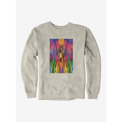 DC Comics Wonder Woman 1984 Multicolor Graphic Sweatshirt for Men