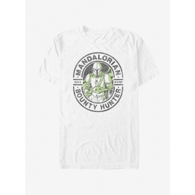 Mandalorian Collectible Stamp T-Shirt for Men - White