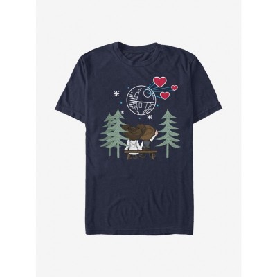 Star Wars Classic Han Solo & Princess Leia T-Shirt - Men's Blue