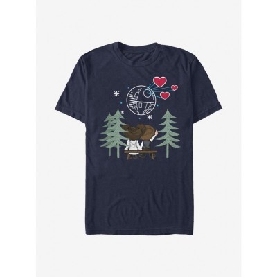 Star Wars Classic Han Solo & Princess Leia T-Shirt - Men's Blue